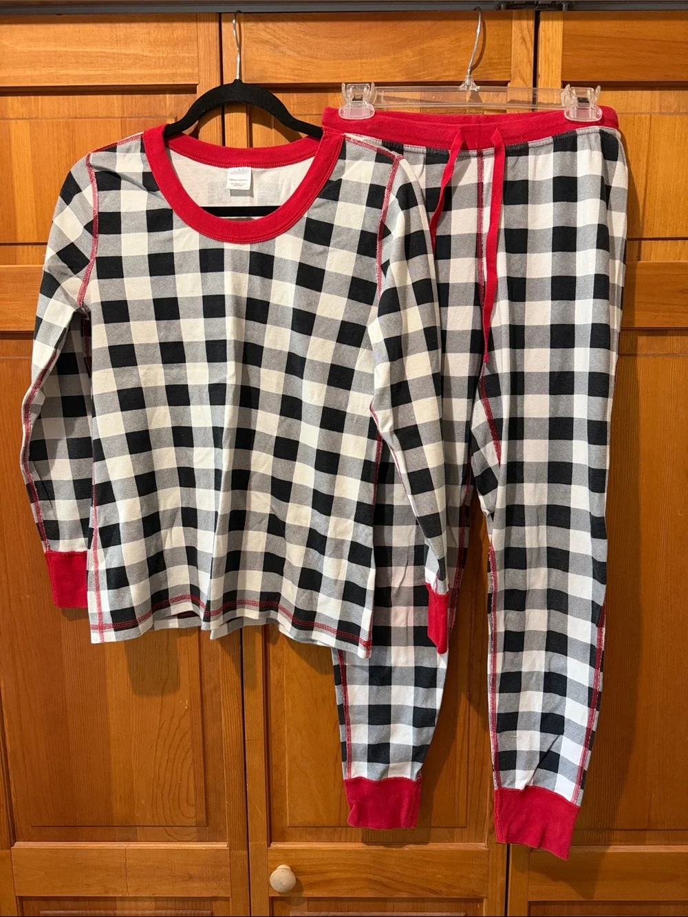Hanna Andersson Women’s Long John Buffalo Plaid Pajama Set